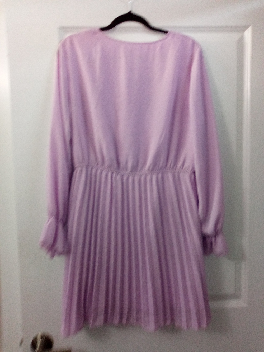 BBX Lephant  Soft Girl Cottagecore Lilac Pleated A-Line Dress Size XL - Picture 6 of 7
